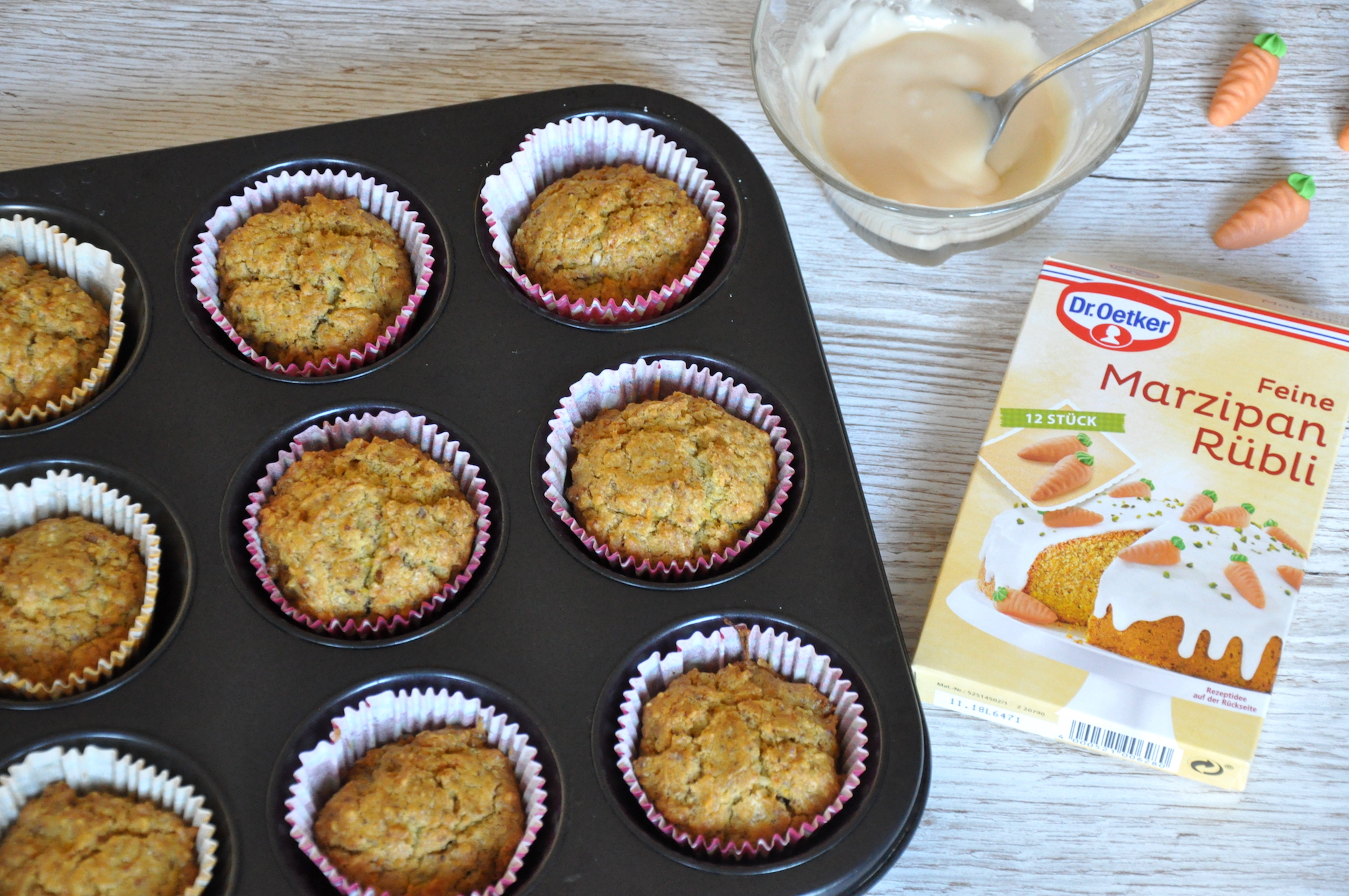 Kleine Osterbäckerei – Möhren Muffins › nordhessenmami.de