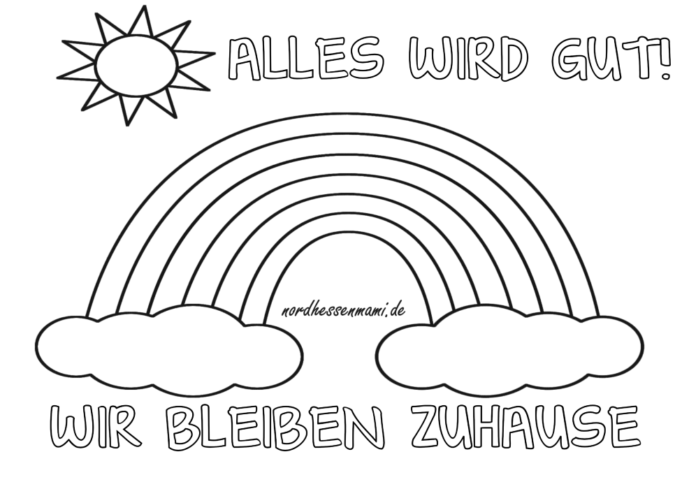 Regenbogen Aktion – Kinder malen einen Regenbogen › nordhessenmami.de