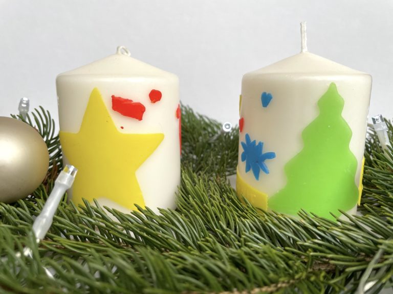 DIY: Weihnachtliche Kerzen mit Kindern gestalten › nordhessenmami.de